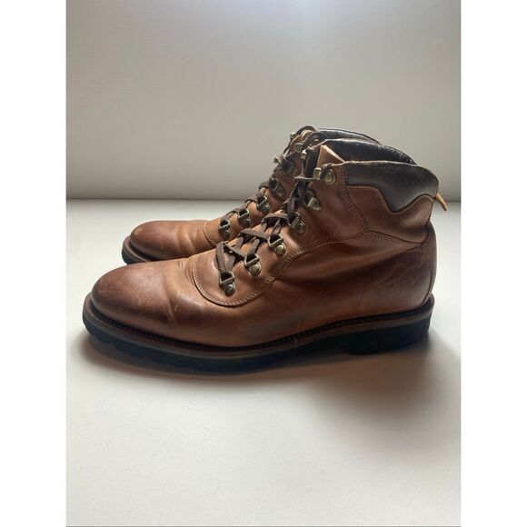 Trask Leather Boots Brown Vibram Sole Rugged Workwear Lace Up Men 9.5 main image 6